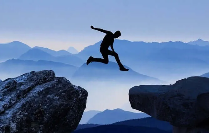O medo de dar o salto