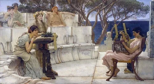 Lesbose Sappho, vaikiv naine