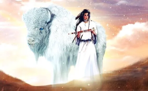 Den vita buffelns kvinna: legenden om indianerna