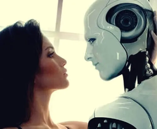 Kunstig intelligens: en person og en robot